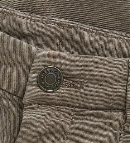 Minymo Bukser - Twill - Tømmerulv