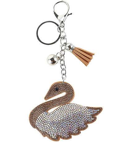 By Stær Keychain - Swan - Gold/Multi
