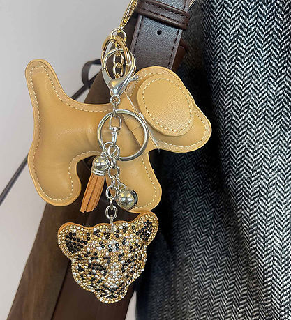 By Stær Keychain - Leopard - Brown