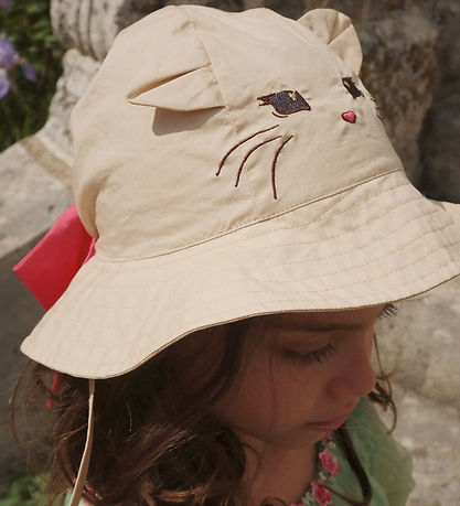 Konges Sløjd Sun Hat - Verbena Bow Kitty - Cream Brulee