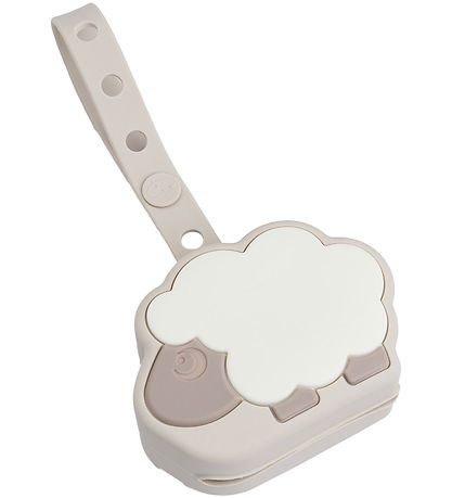 Done by Deer Silicone Pacifier holder - Sheepy Sand Done by Deer Silicone Pacifier holder - Sheepy Sand