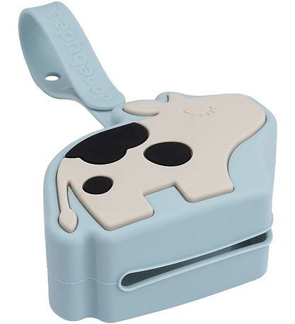 Done by Deer Silicone Pacifier holder - Dotti Blue Done by Deer Silicone Pacifier holder - Dotti Blue