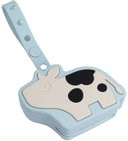 Done by Deer Silicone Pacifier holder - Dotti Blue Done by Deer Silicone Pacifier holder - Dotti Blue