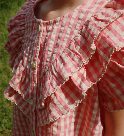 Konges Sløjd Shirt - Kim Frill - Flamingo Plume Check