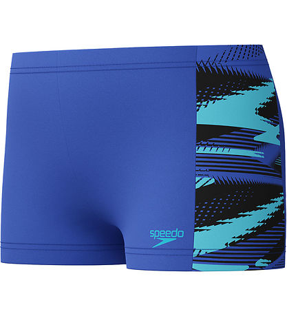 Caleçons de Bain Speedo - Panneau HyperBoom - Bleu av. Imprimé