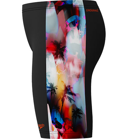 Speedo Swim Trunks - Digital Panel Jammer - Black w. Print