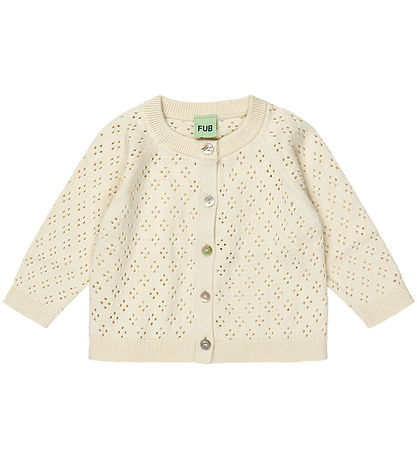 FUB Cardigan - Strikk - Ecru
