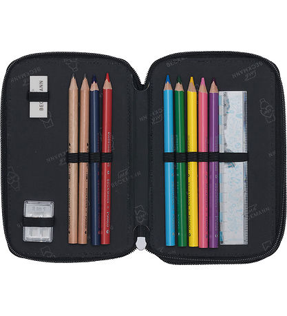 Beckmann Pencil Case w. Contents - Ninja Elements - Black