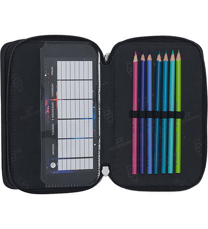 Beckmann Pencil Case w. Contents - Ninja Elements - Black