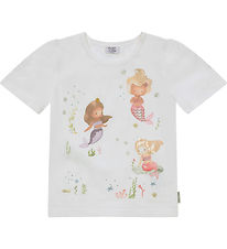 Hust and Claire T-shirt - Alma - White w. Glitter Hust and Claire T-shirt - Alma - White w. Glitter