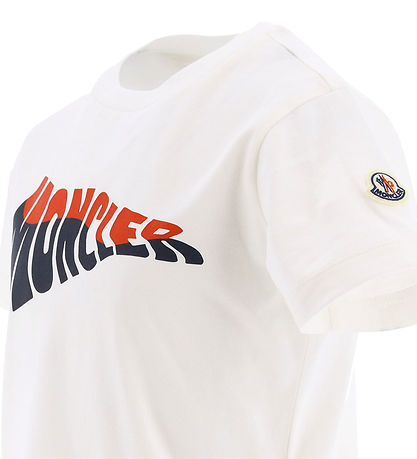 Moncler T-shirt - Vit m. Tryck