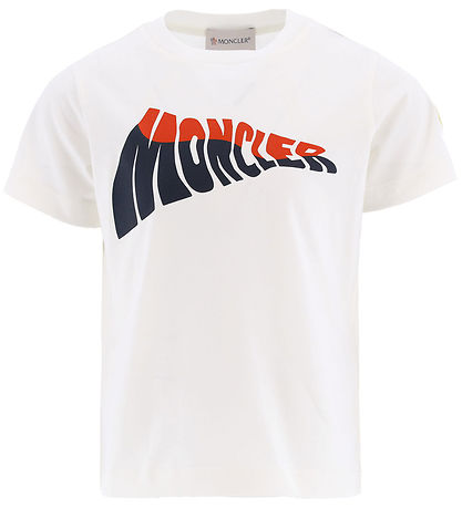 Moncler T-shirt - Vit m. Tryck Moncler T-shirt - Vit m. Tryck