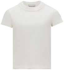 Moncler T-shirt - Vit m. Broderi