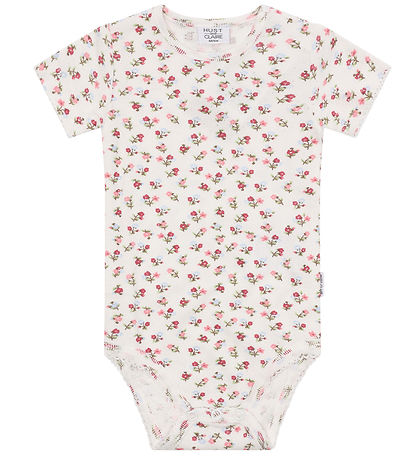 Hust and Claire Bodysuit s/s - Bri - Ivory w. Flowers