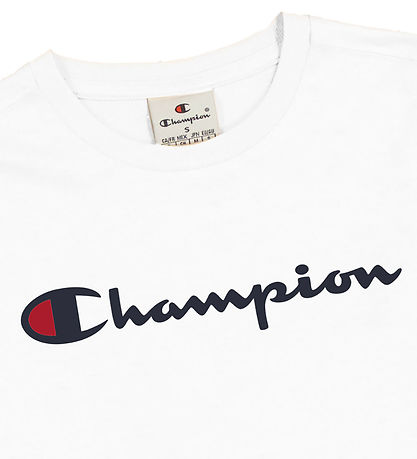 Champion T-shirt - Vit m. Logo