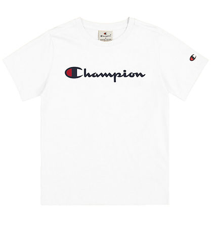 Champion T-shirt - Vit m. Logo