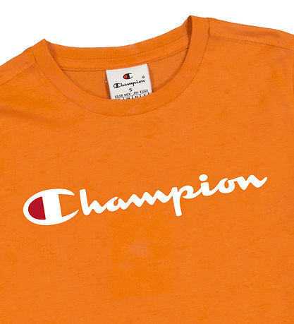 Champion T-shirt - Orange w. Print