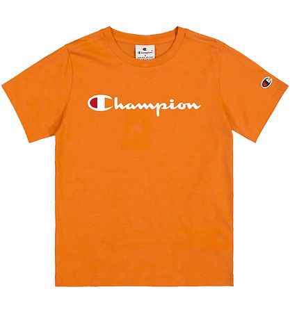 Champion T-shirt - Orange w. Print