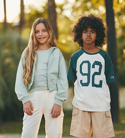 Champion T-shirt - Green/White