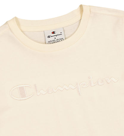 Champion T-skjorte - Offwhite m. Logo