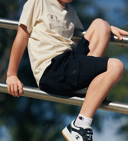 Champion T-skjorte - Offwhite m. Logo