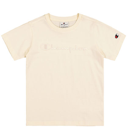 Champion T-skjorte - Offwhite m. Logo