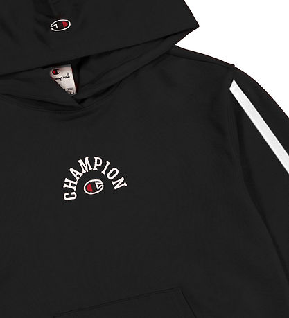 Champion Hoodie - Black w. Logo Champion Hoodie - Black w. Logo