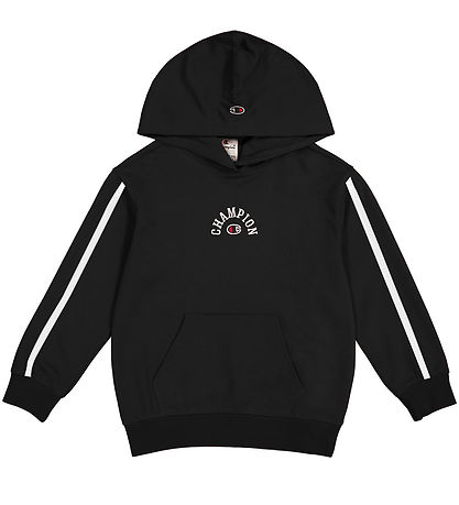 Champion Hoodie - Black w. Logo Champion Hoodie - Black w. Logo