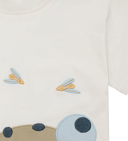 Hust and Claire T-shirt - Anton - Ivory w. Pocket