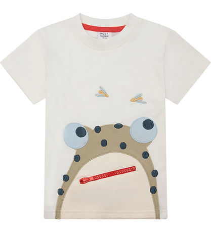 Hust and Claire T-shirt - Anton - Ivory w. Pocket