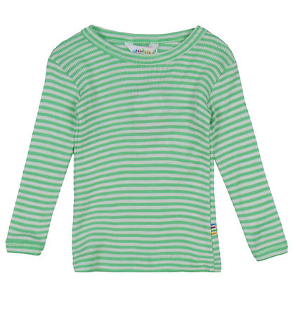 Joha Blouse - Rib - Wool/Silk - Off White/Green