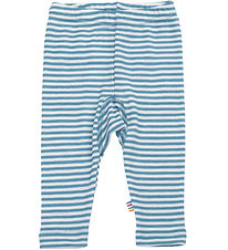 Joha Leggings - Rib - Wool/Silk - Off White/Blue Joha Leggings - Rib - Wool/Silk - Off White/Blue