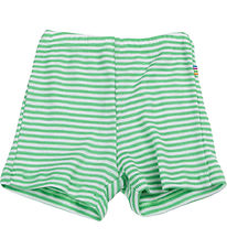 Joha Shorts - Rib - Wool/Silk - Off White/Green Joha Shorts - Rib - Wool/Silk - Off White/Green