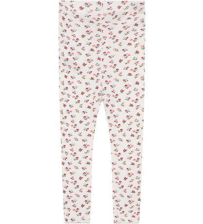 Hust and Claire Leggings - Lark - Ivory w. Flowers