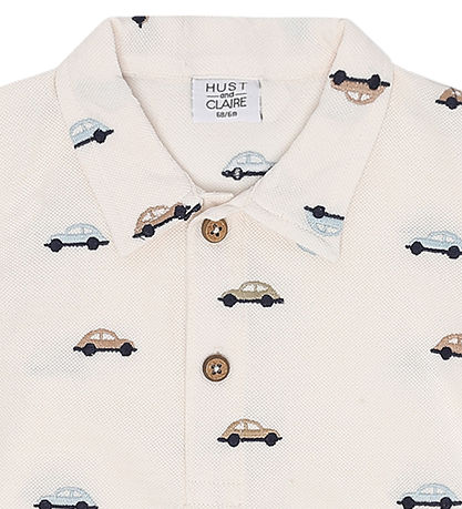 Hust and Claire Polo body s/s - Piqué - Billy - Snow White w. Bi