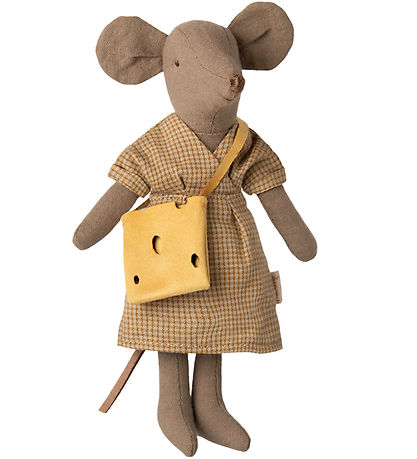 Maileg Mouse - Mother Mouse - Light Brown/Yellow Bag Maileg Mouse - Mother Mouse - Light Brown/Yellow Bag