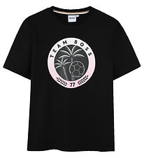 BOSS T-shirt - Team BOSS - Black/Pink BOSS T-shirt - Team BOSS - Black/Pink