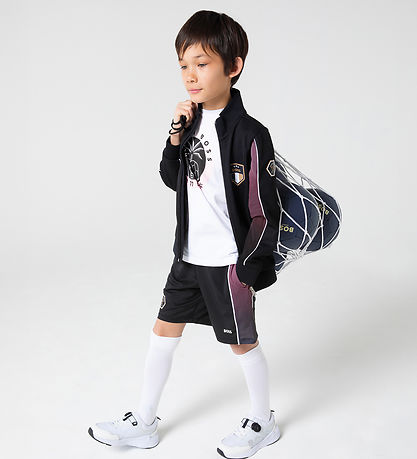 BOSS Shorts - Team BOSS - Schwarz m. Rosa
