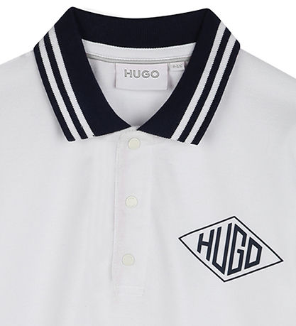 HUGO Polo - White w. Navy