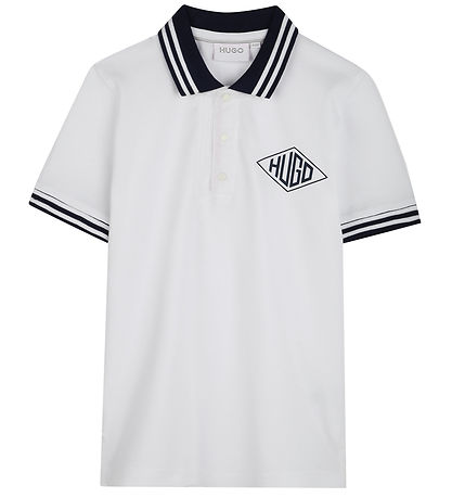 HUGO Polo - White w. Navy