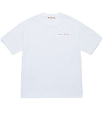 T-Shirt Marni - Blanc av. Poche T-Shirt Marni - Blanc av. Poche