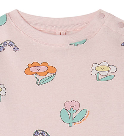 Stella McCartney Kids Tröja - Viola m. Blommor Stella McCartney Kids Tröja - Viola m. Blommor