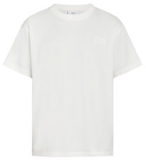 Grunt T-shirt - GrLyish - White/Brown w. Print Grunt T-shirt - GrLyish - White/Brown w. Print