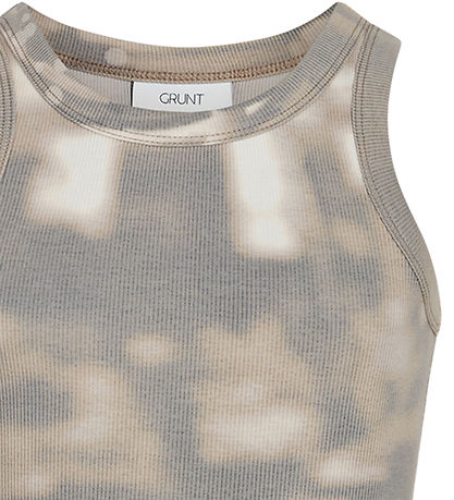 Grunt Tanktop - GrFrille - Brown w. Print Grunt Tanktop - GrFrille - Brown w. Print