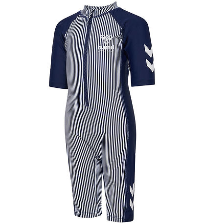 Hummel Coverall Swimsuit - UV40+ - HmlMorgat - Navy Blue/Bright 