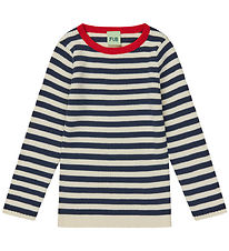 FUB Blouse - Rib - Ecru/Dark Navy FUB Blouse - Rib - Ecru/Dark Navy