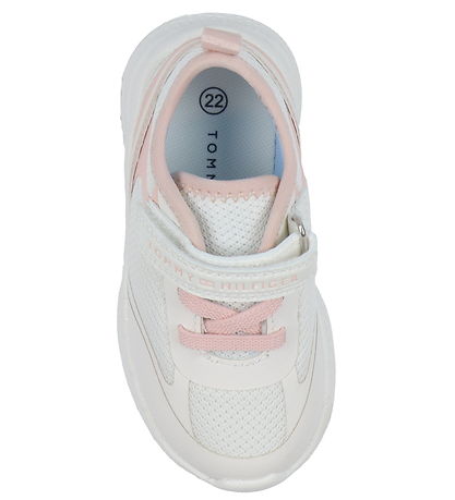 Tommy Hilfiger Shoes - Lace Up/Velcro Sneaker - Off White/Pink