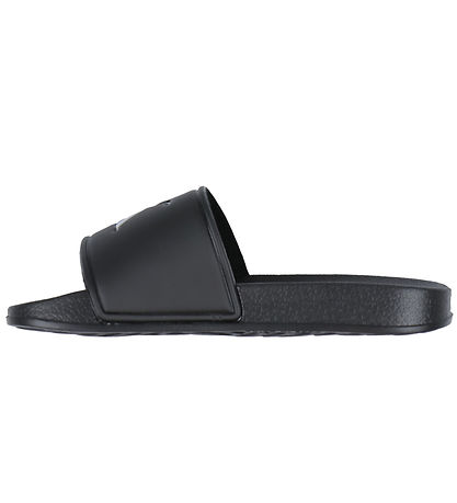 Calvin Klein Badesandalen - Logo Print Pool Slide - Schwarz