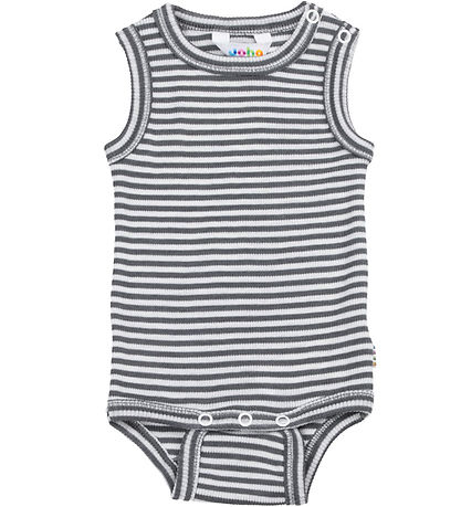 Joha Bodysuit Sleeveless - Rib - Wool/Silk - Dark Grey