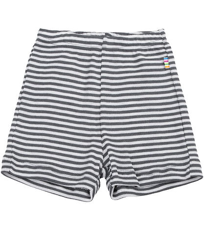 Joha Shorts - Rib - Wool/Silk - Dark Grey